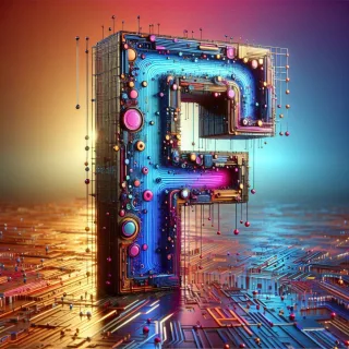 Colorful Matrix 2 — litera F (wariant 2)