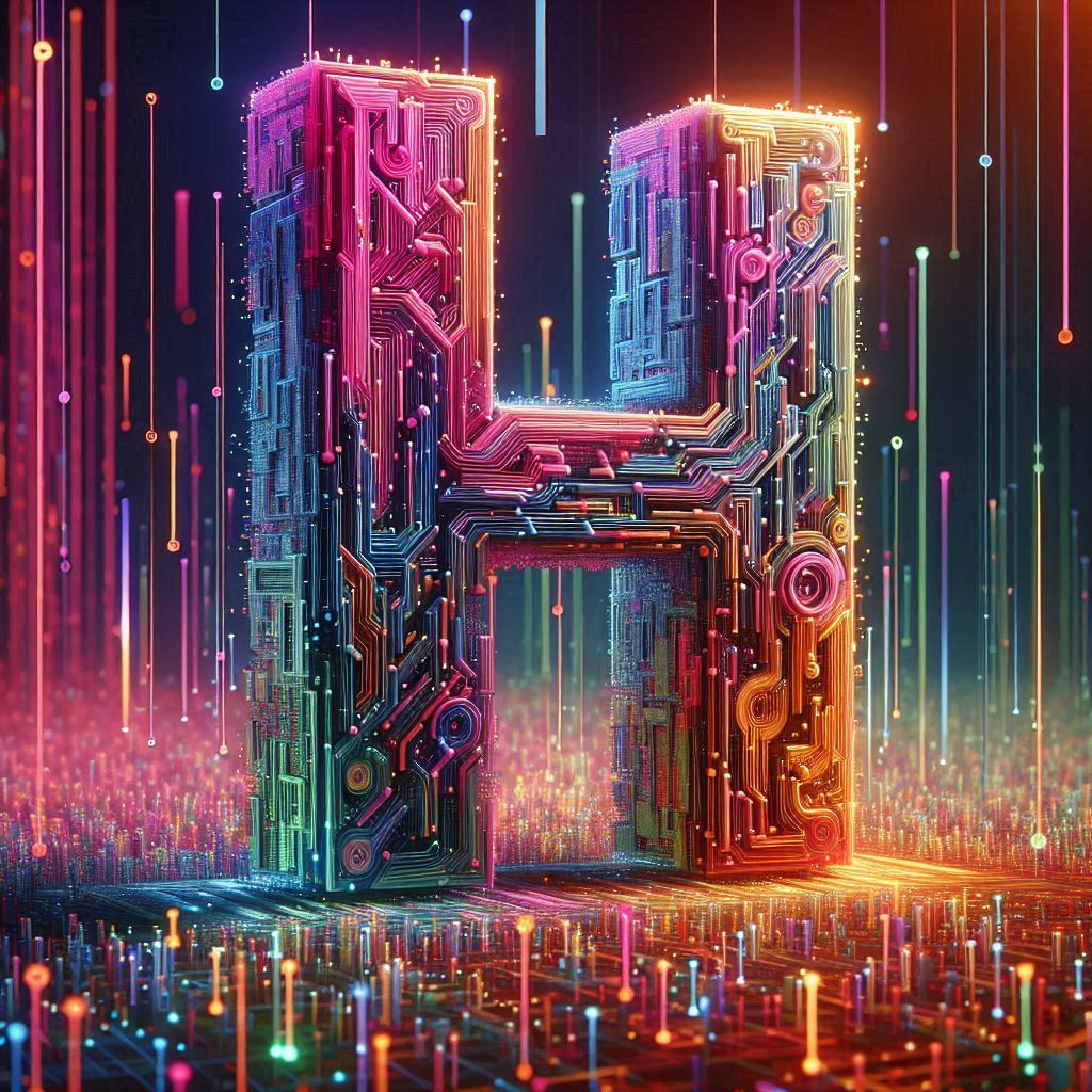 Colorful Matrix 2 — litera H (wariant 2)