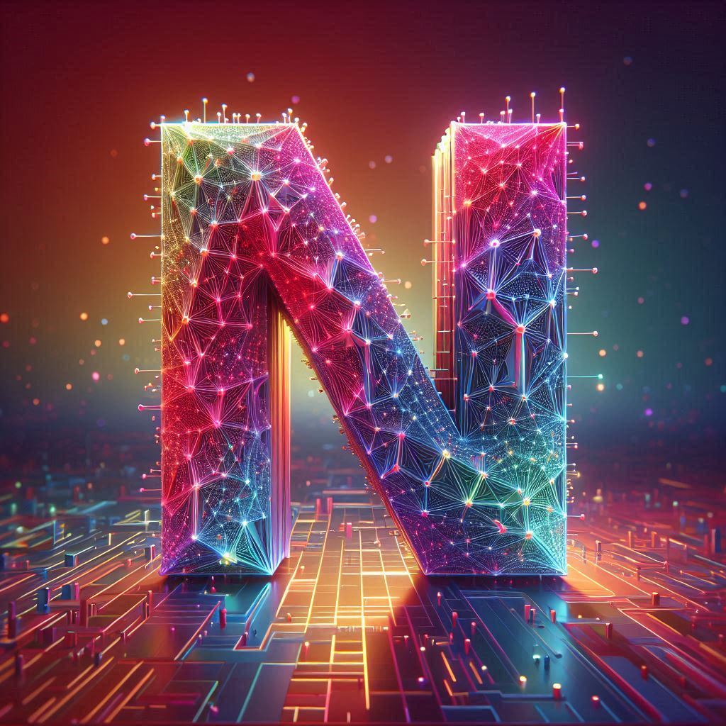 Colorful Matrix 2 — litera N