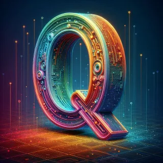 Colorful Matrix 2 — litera Q (wariant 2)