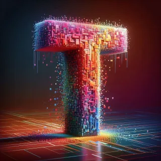 Colorful Matrix 2 — litera T (wariant 2)