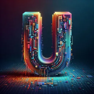 Colorful Matrix 2 — litera U (wariant 2)