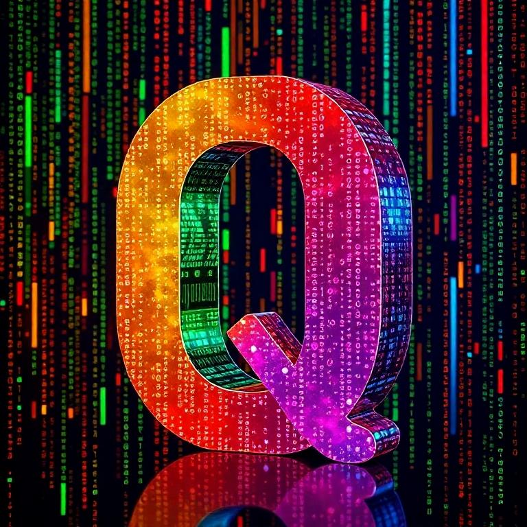 Colorful matrix — litera Q