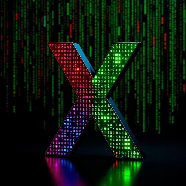 Colorful matrix — litera X