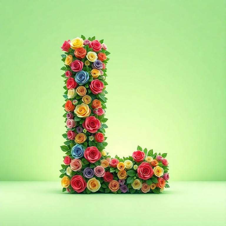 Colorful roses 2 — litera L