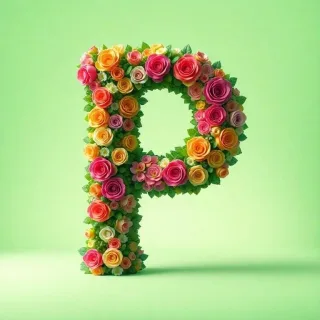 Colorful roses 2 — litera P