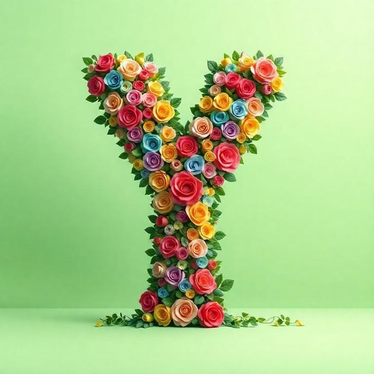Colorful roses 2 — litera Y