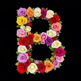 Colorful roses — litera B
