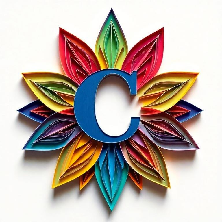 Colorful star — litera C
