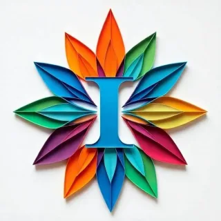 Colorful star — litera I