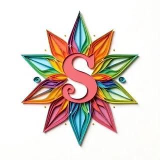 Colorful star — litera S