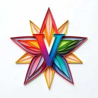 Colorful star — litera V