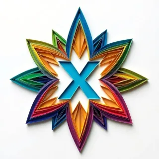 Colorful star — litera X