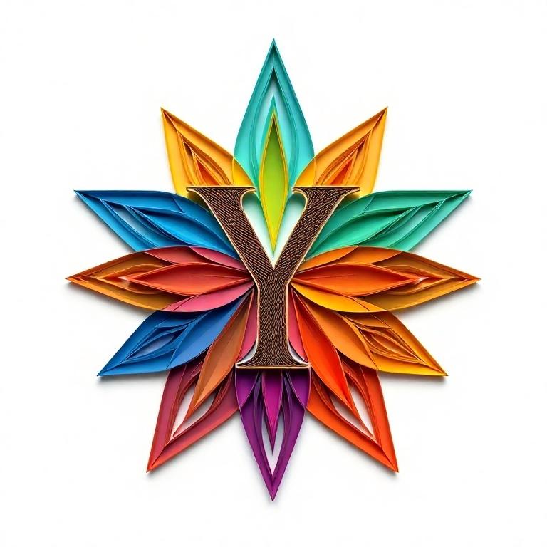 Colorful star — litera Y