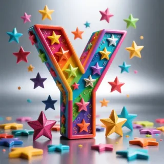 Colorful stars — litera Y