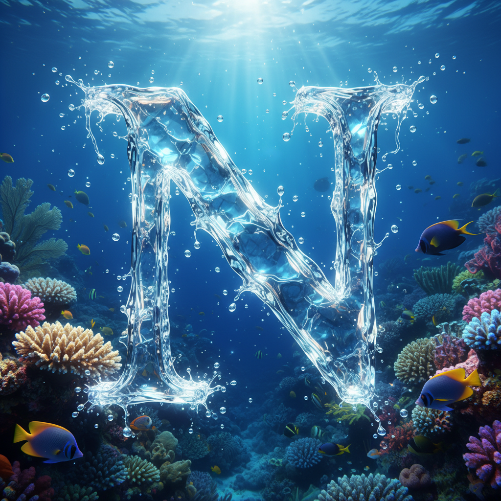 Coral reef — litera N