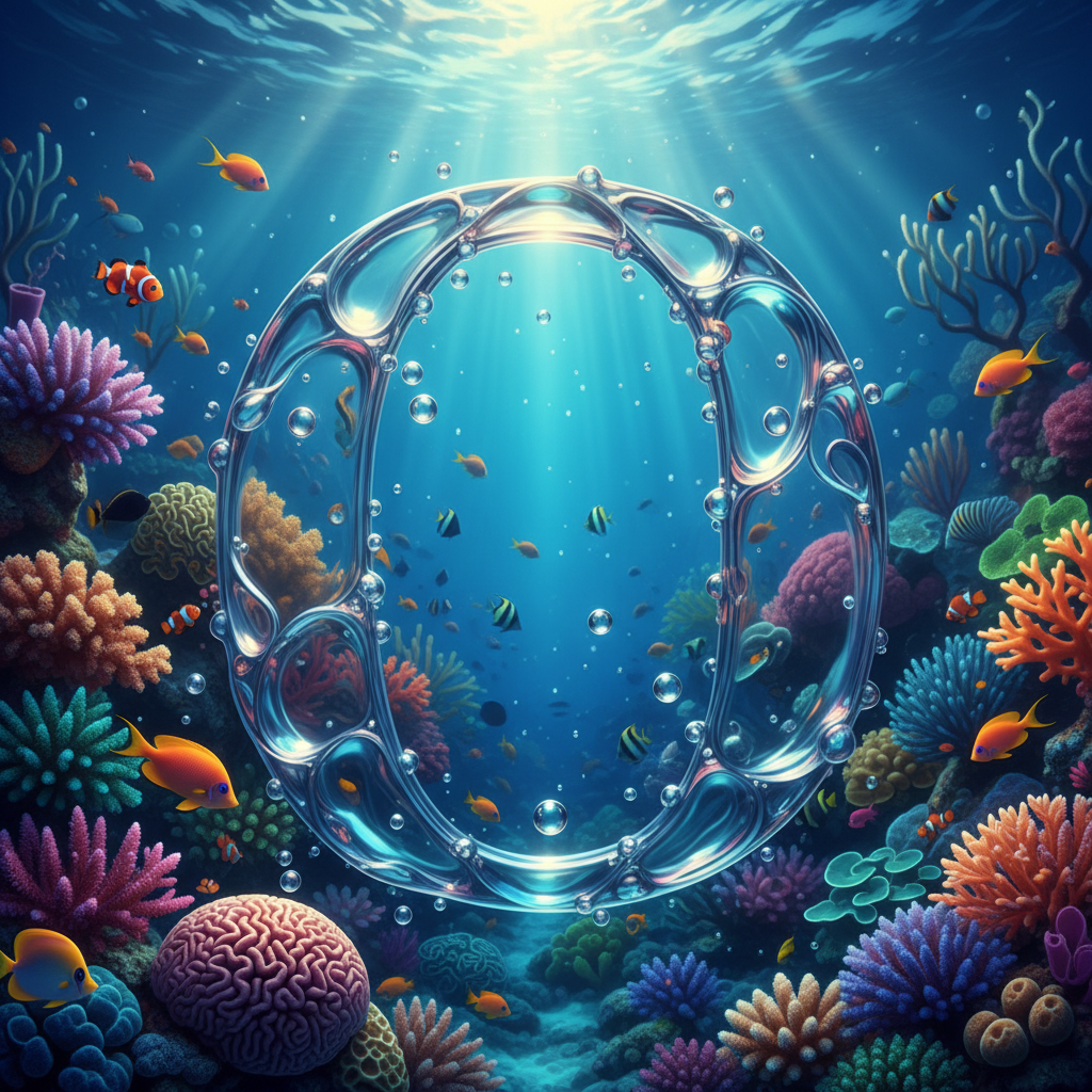 Coral reef — litera O