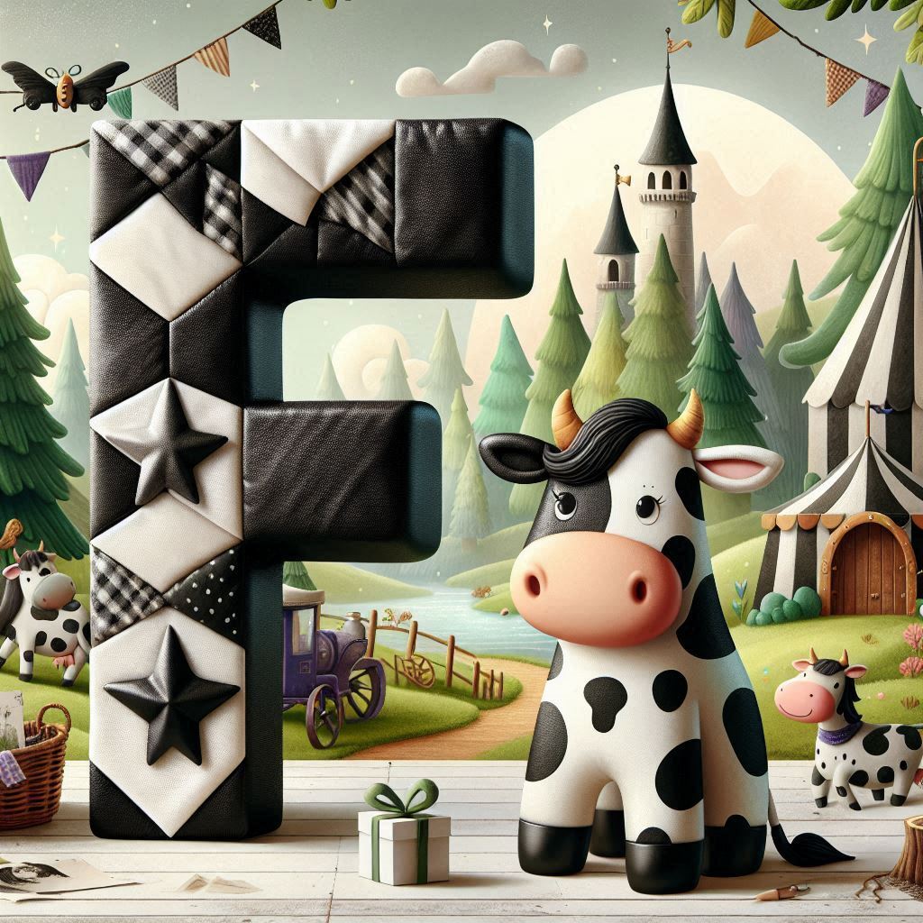 Cow — litera F