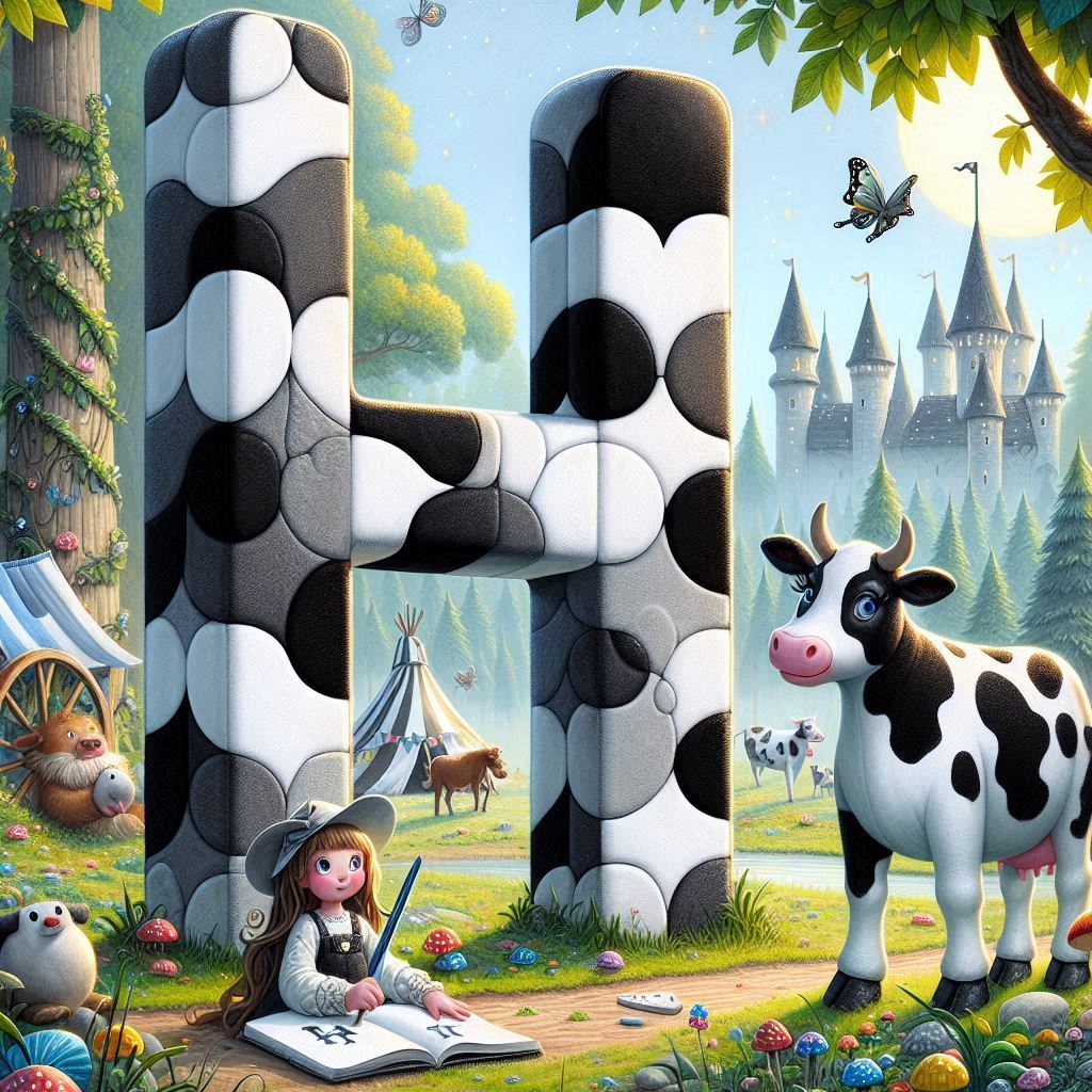 Cow — litera H