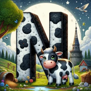 Cow — litera N (wariant 2)