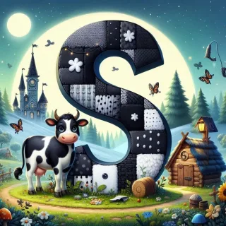 Cow — litera S (wariant 2)
