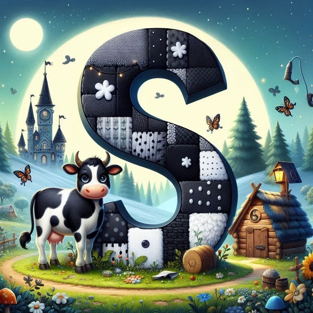 Cow — litera S (wariant 2)