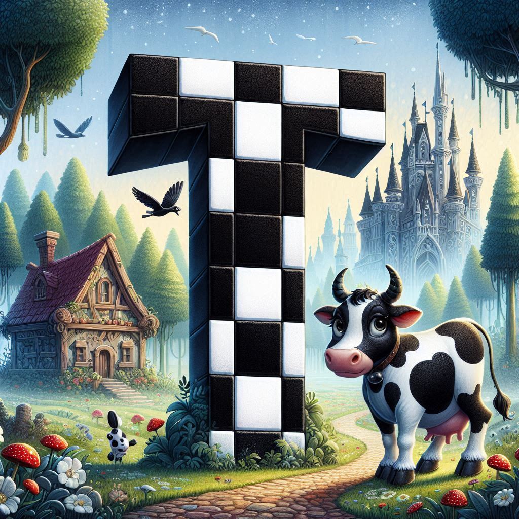 Cow — litera T (wariant 2)
