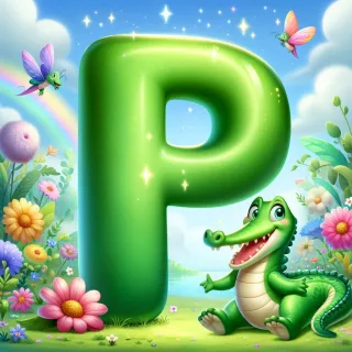 Crocodile 2 — litera P (wariant 2)