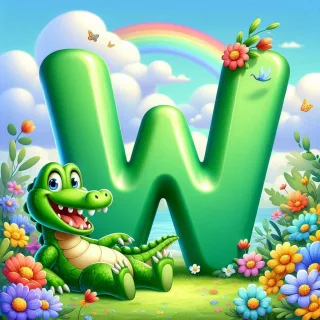 Crocodile 2 — litera W (wariant 2)