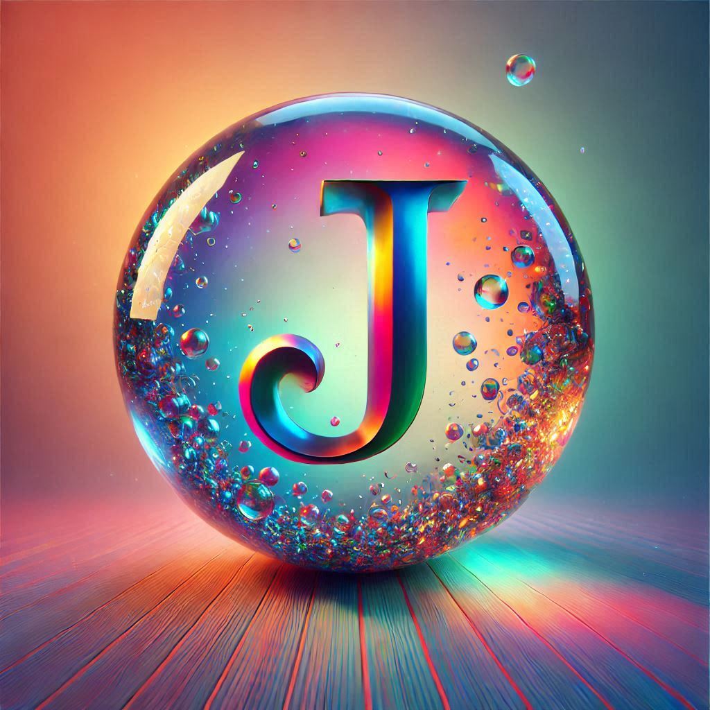 Crystal ball — litera J
