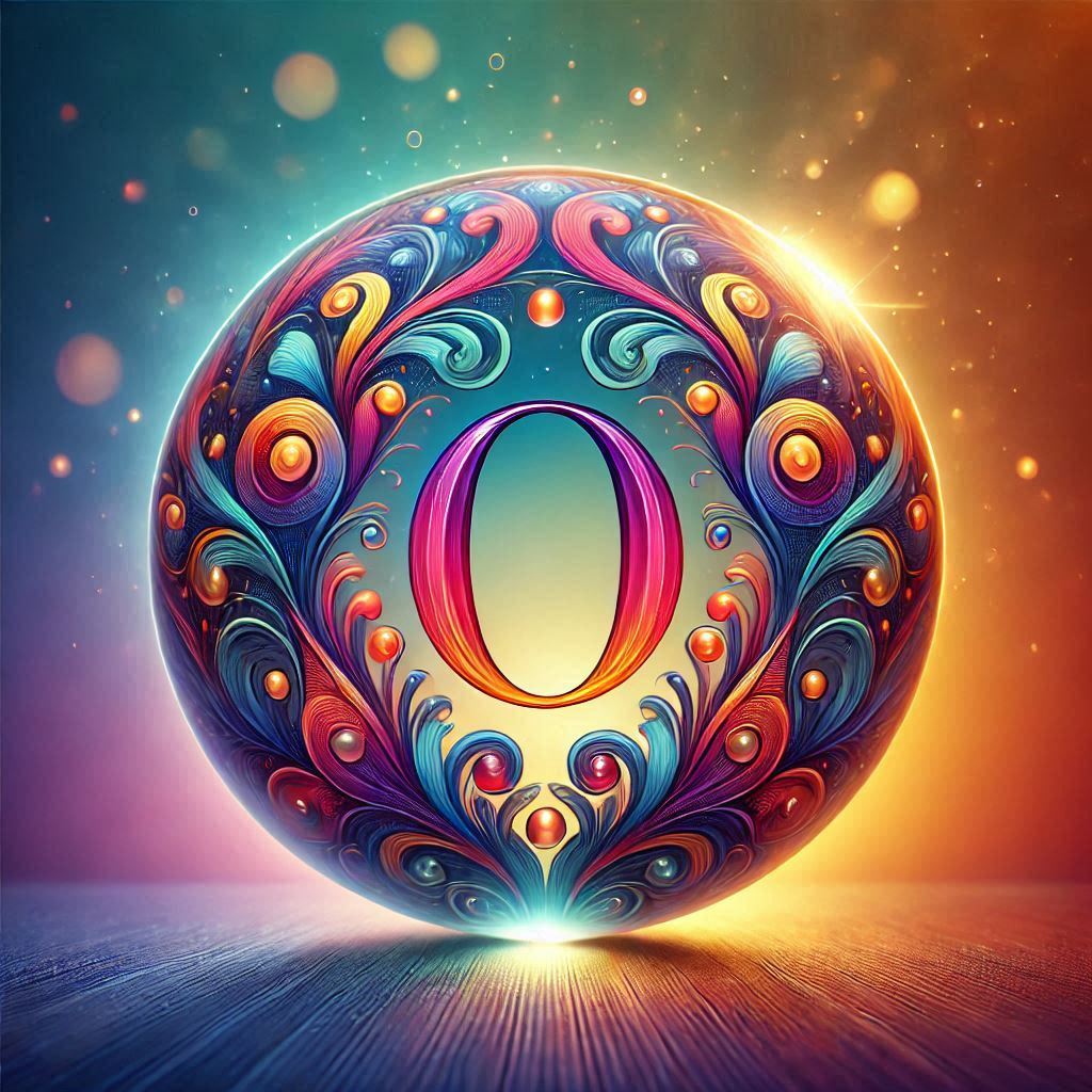 Crystal ball — litera O
