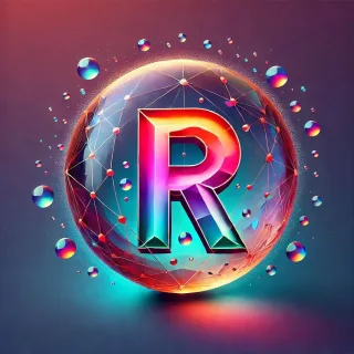 Crystal ball — litera R