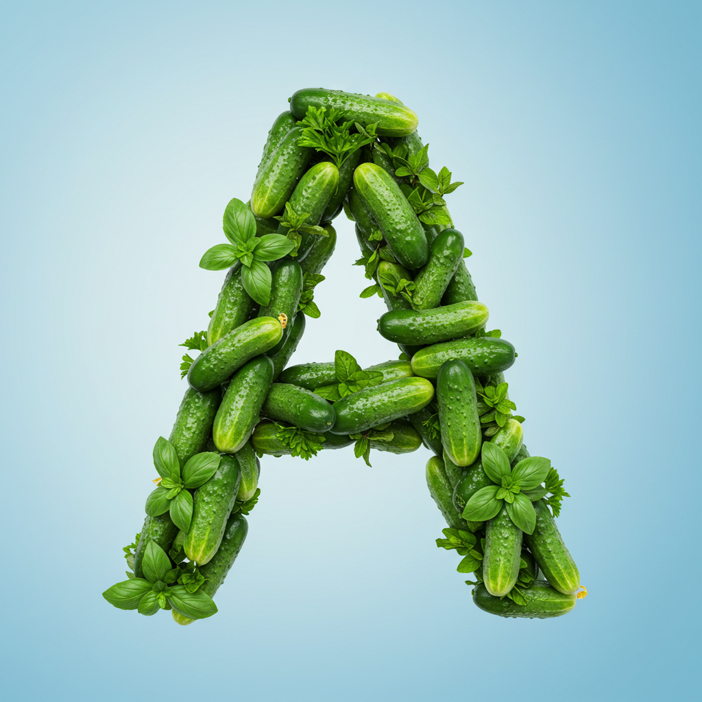 Cucumber — litera A (wariant 2)