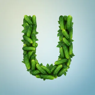 Cucumber — litera U (wariant 2)