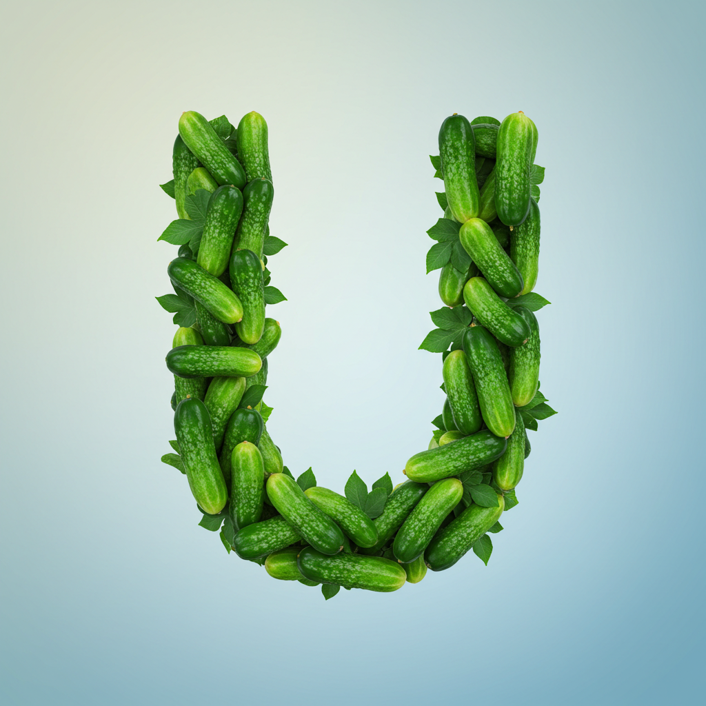 Cucumber — litera U (wariant 2)