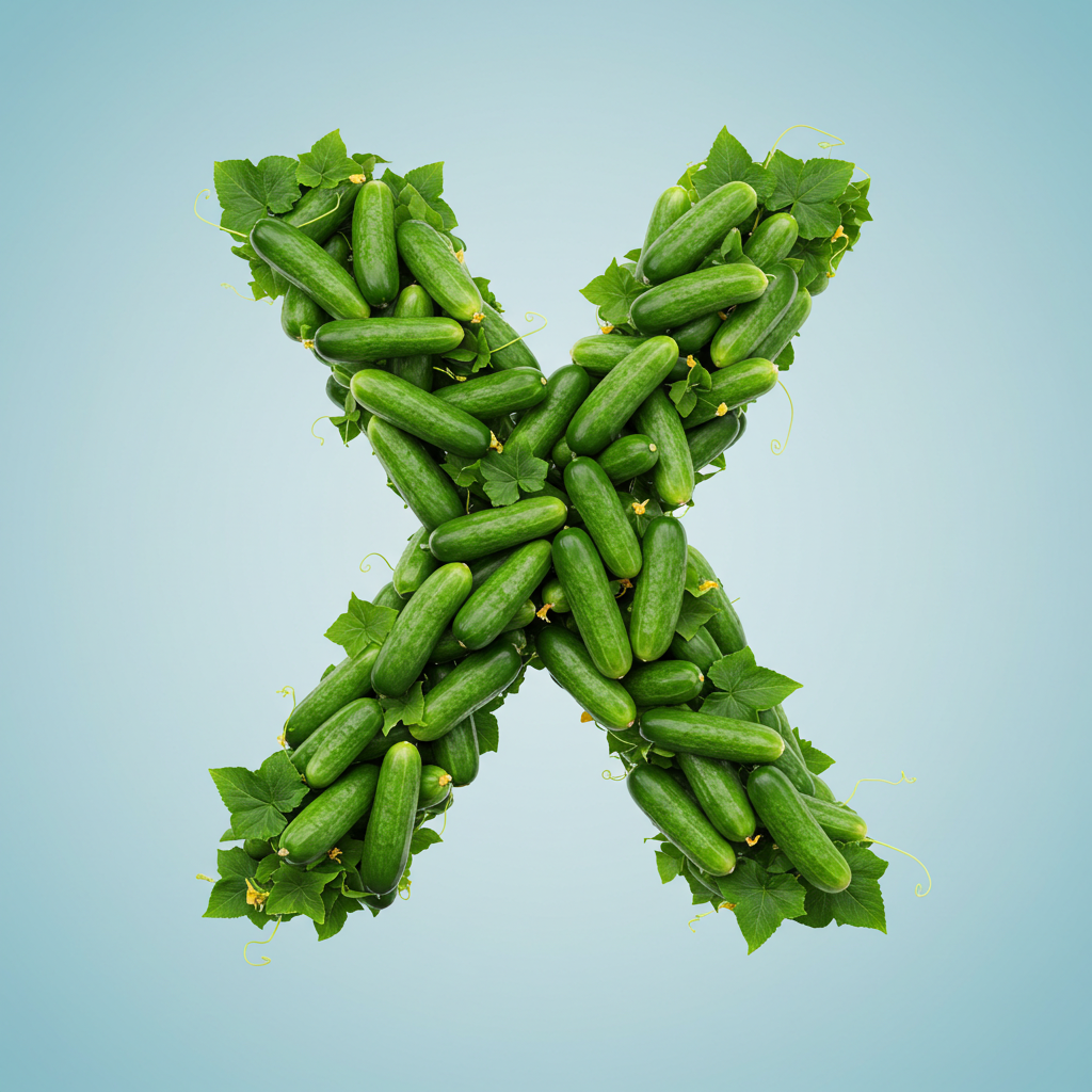 Cucumber — litera X (wariant 2)