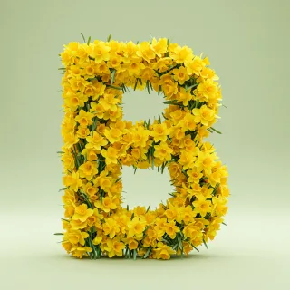 Daffodil 2 — litera B (wariant 2)
