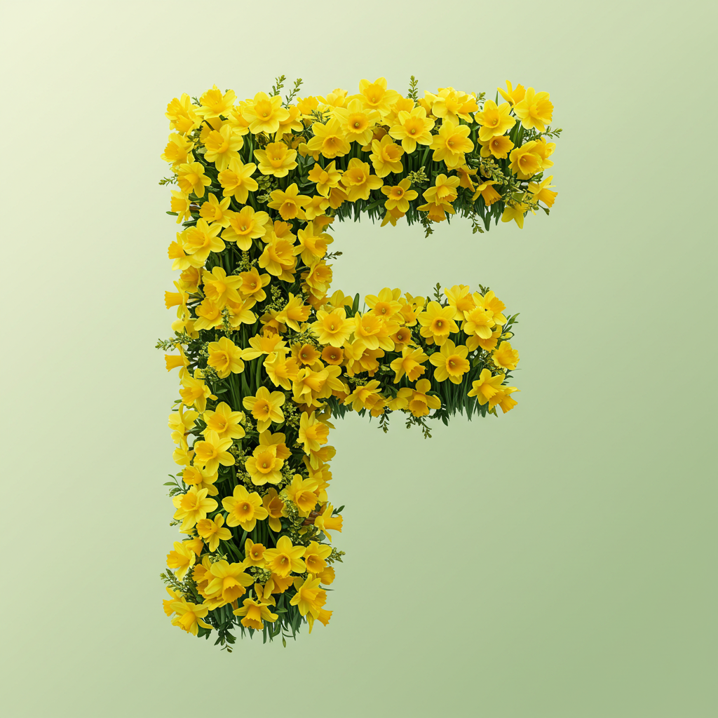 Daffodil 2 — litera F (wariant 2)