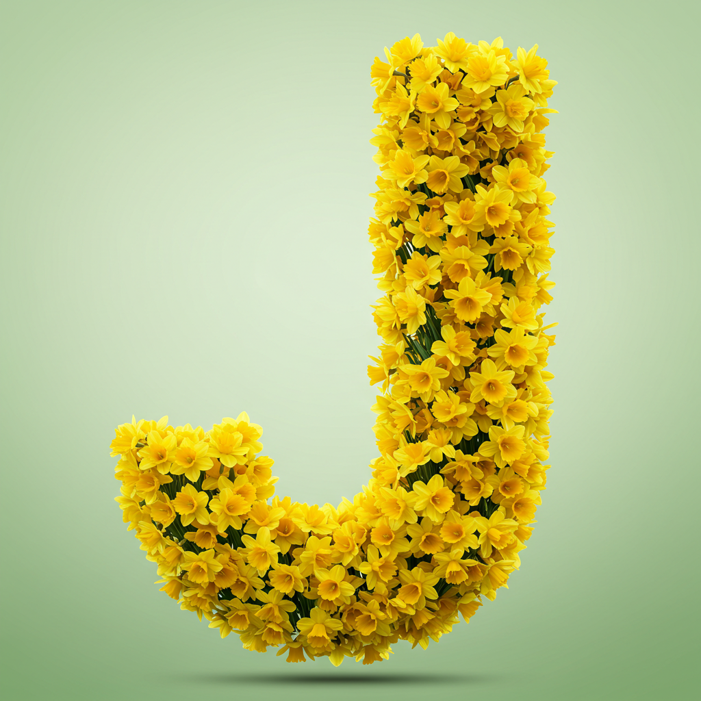 Daffodil 2 — litera J (wariant 2)