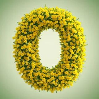 Daffodil 2 — litera O (wariant 2)