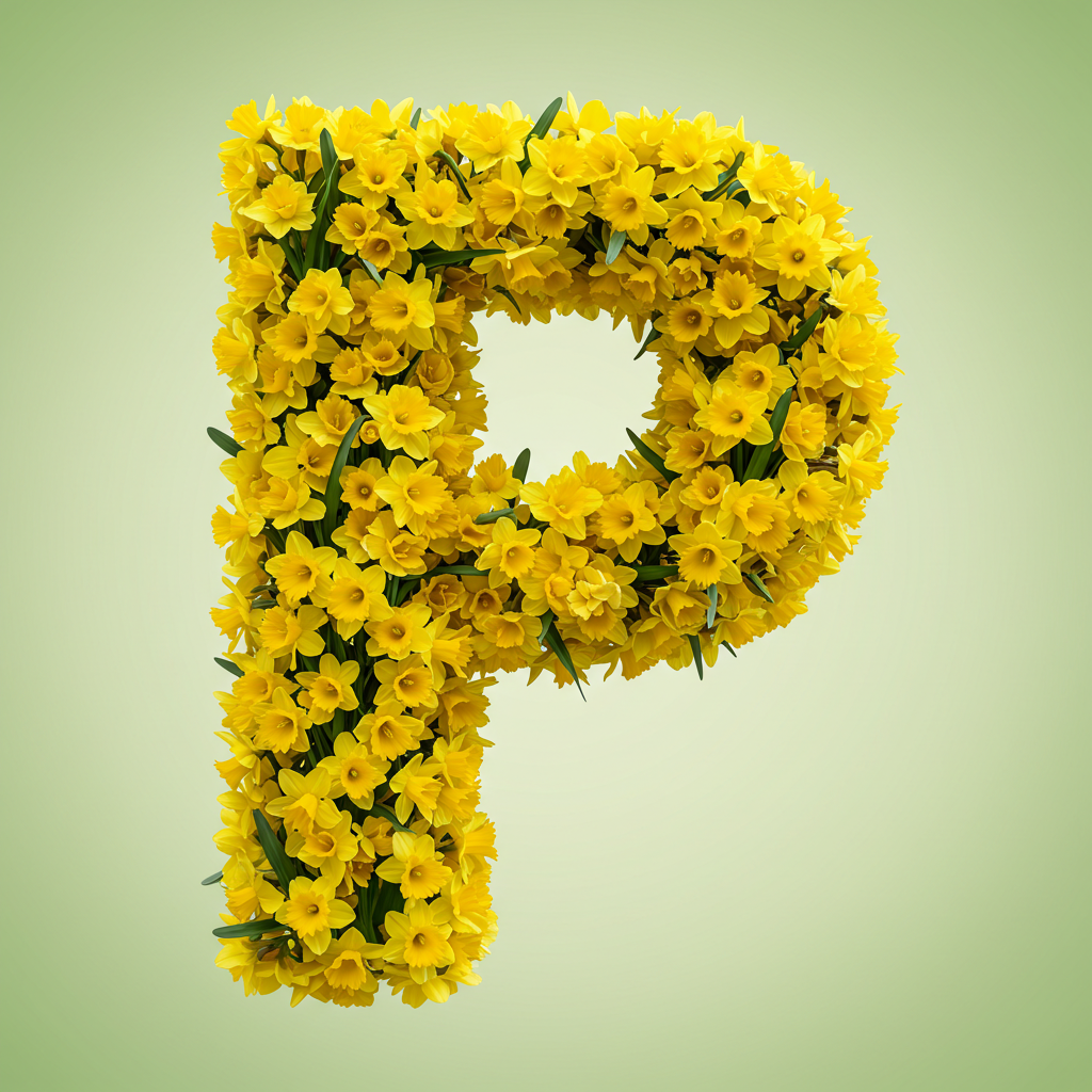 Daffodil 2 — litera P (wariant 2)