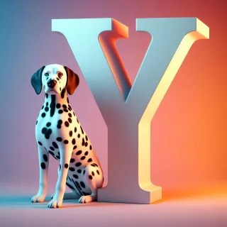 Dalmatian dog — litera Y