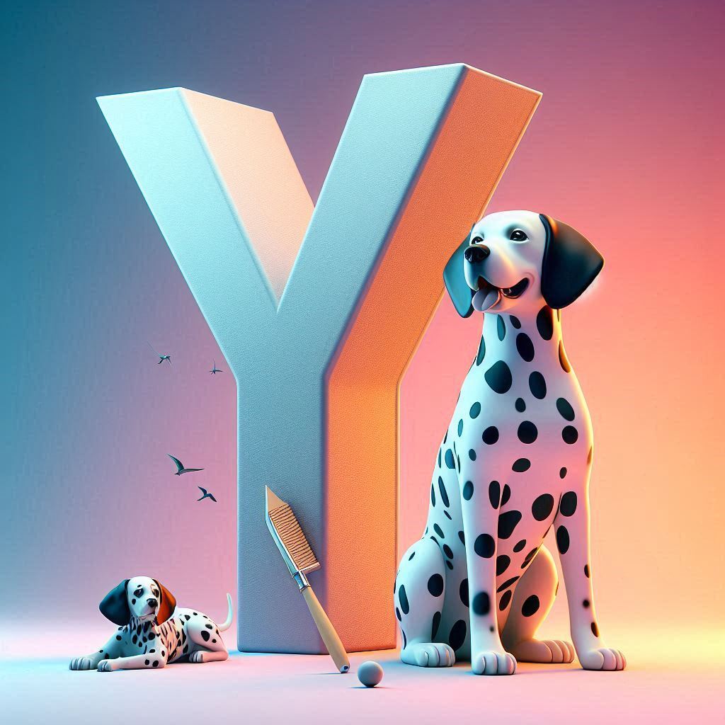 Dalmatian dog — litera Y (wariant 2)
