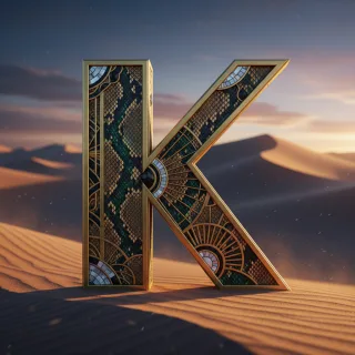 Desert dunes — litera K