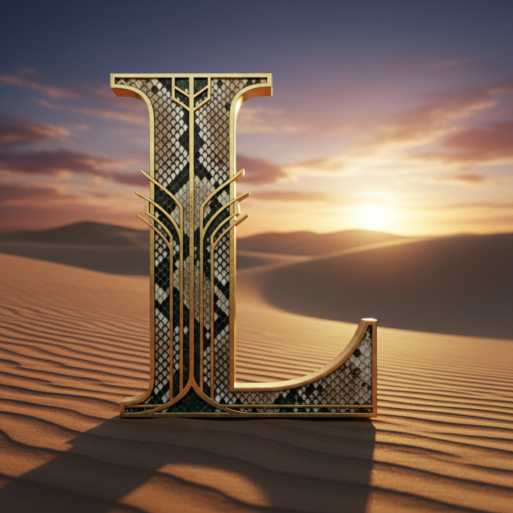 Desert dunes — litera L