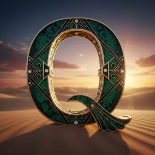 Desert dunes — litera Q