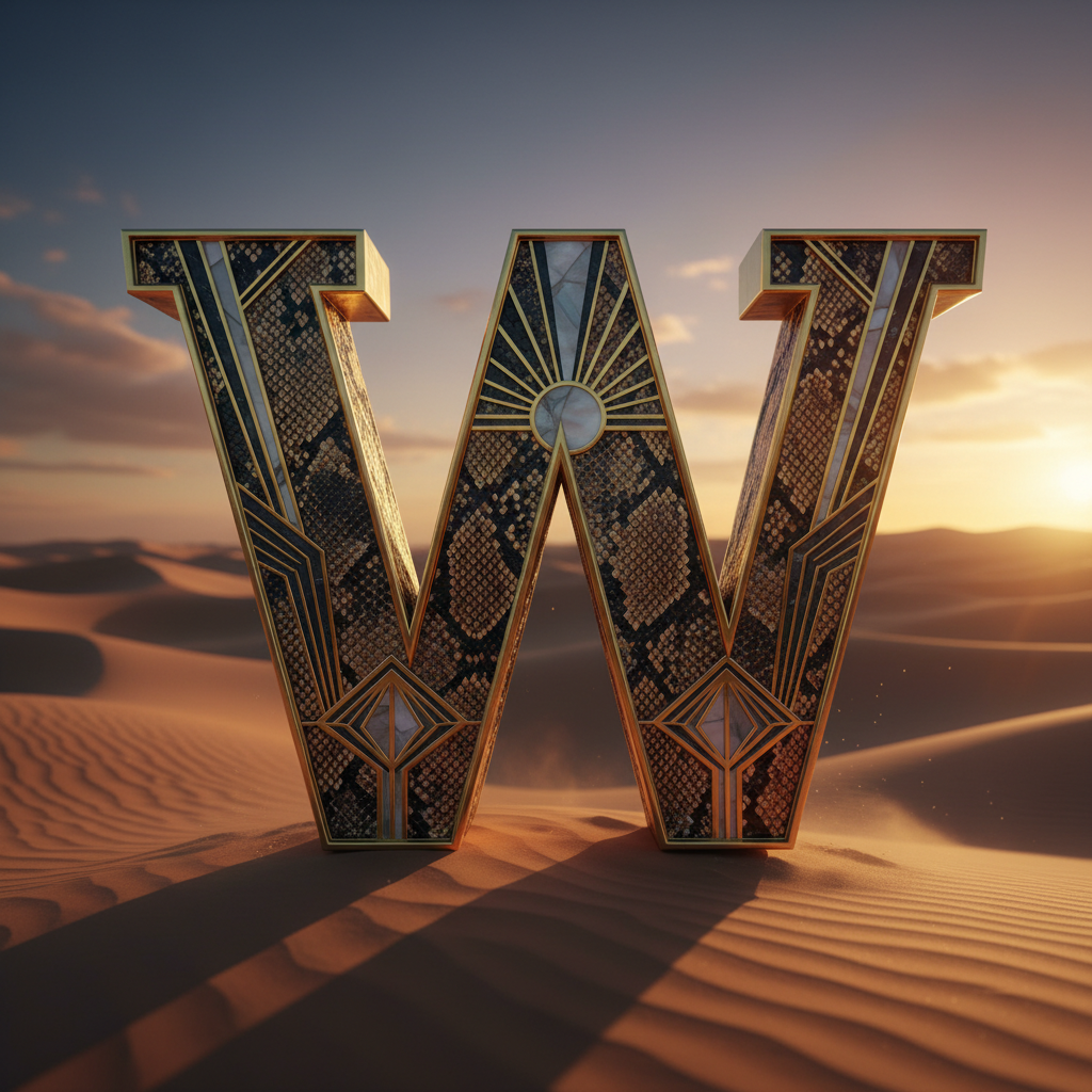 Desert dunes — litera W