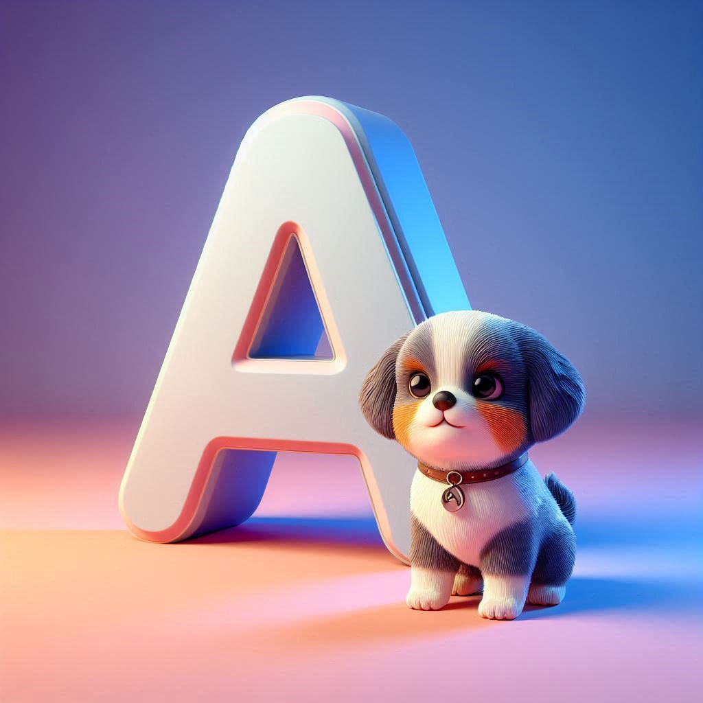 Dogs — litera A (wariant 2)