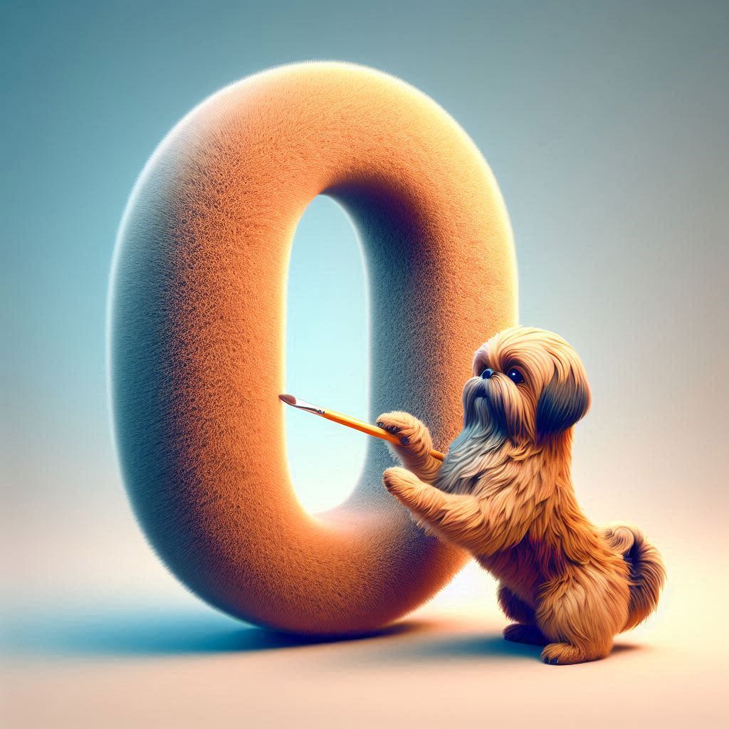 Dogs — litera O (wariant 2)