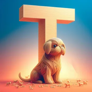 Dogs — litera T (wariant 2)